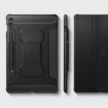 Etui Spigen Rugged Armor „Pro“ für Samsung Galaxy Tab S9 FE Plus 12.4 X610 / X616B Schwarz