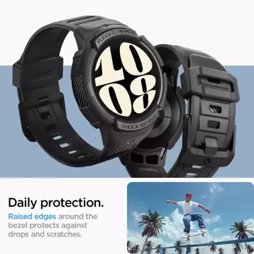 Etui Spigen Rugged Armor „Pro“ für Samsung Galaxy Watch 6 (40 mm) schwarz