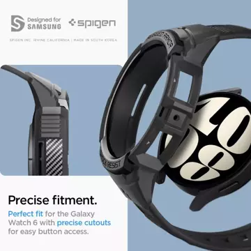 Etui Spigen Rugged Armor „Pro“ für Samsung Galaxy Watch 6 (40 mm) schwarz