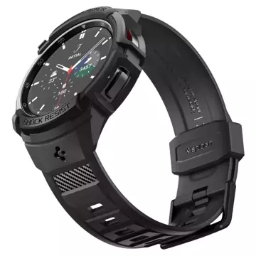 Etui Spigen Rugged Armor „Pro“ für Samsung Galaxy Watch 6 Classic (43 mm) Schwarz