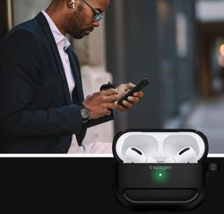 Etui Spigen Rugged Armor für Apple Airpods Pro Mattschwarz