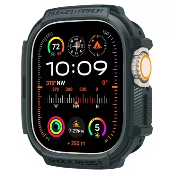 Etui Spigen Rugged Armor für Apple Watch Ultra 1 / 2 (49 mm) Abyss Green