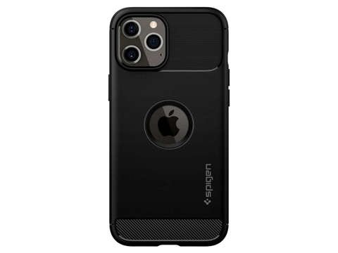 Etui Spigen Rugged Armor für Apple iPhone 12/ 12 Pro 6.1 Mattschwarz