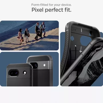 Etui Spigen Rugged Armor für Google Pixel 8A Mattschwarz