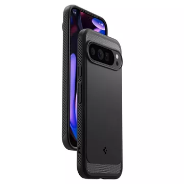 Etui Spigen Rugged Armor für Google Pixel 9 Pro XL Mattschwarz