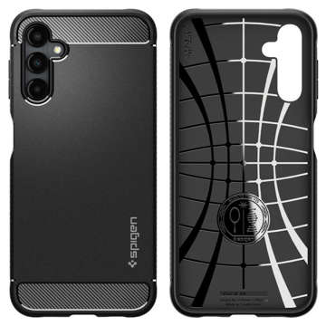 Etui Spigen Rugged Armor für Samsung Galaxy A14 5G/ LTE Mattschwarz