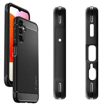 Etui Spigen Rugged Armor für Samsung Galaxy A14 5G/ LTE Mattschwarz