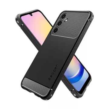 Etui Spigen Rugged Armor für Samsung Galaxy A25 5G Mattschwarz