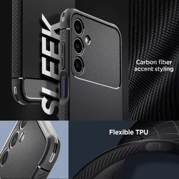 Etui Spigen Rugged Armor für Samsung Galaxy A25 5G Mattschwarz