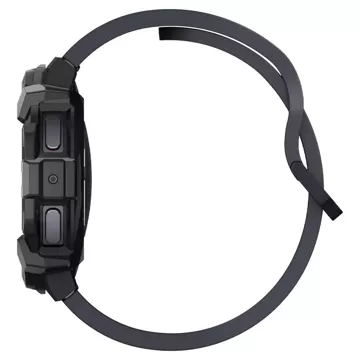 Etui Spigen Rugged Armor für Samsung Galaxy Watch 7 (44 mm) Mattschwarz