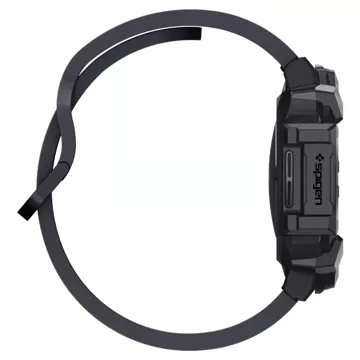 Etui Spigen Rugged Armor für Samsung Galaxy Watch 7 (44 mm) Mattschwarz