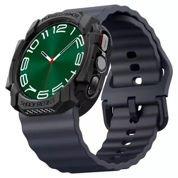 Etui Spigen Rugged Armor für Samsung Galaxy Watch Ultra (47 mm) Mattschwarz