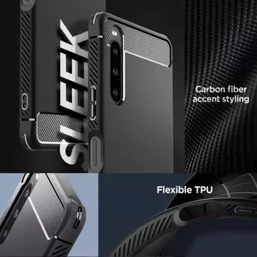 Etui Spigen Rugged Armor für Sony Xperia 1 V Mattschwarz