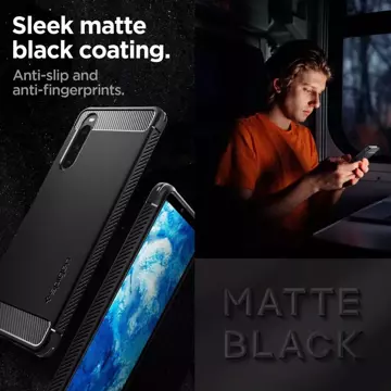 Etui Spigen Rugged Armor für Sony Xperia 1 V Mattschwarz