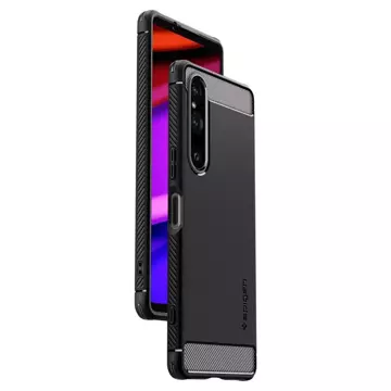 Etui Spigen Rugged Armor für Sony Xperia 1 V Mattschwarz