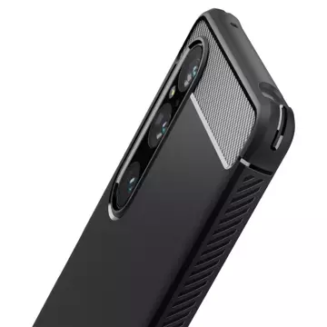 Etui Spigen Rugged Armor für Sony Xperia 1 V Mattschwarz