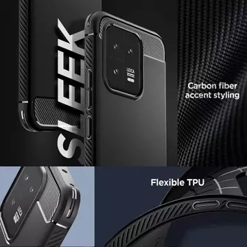 Etui Spigen Rugged Armor für Xiaomi 13 Mattschwarz