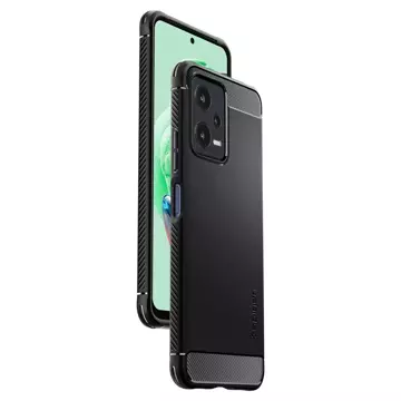 Etui Spigen Rugged Armor für Xiaomi Redmi Note 12 5G / Poco X5 5G mattschwarz