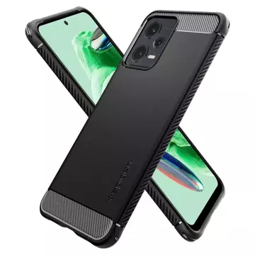 Etui Spigen Rugged Armor für Xiaomi Redmi Note 12 5G / Poco X5 5G mattschwarz