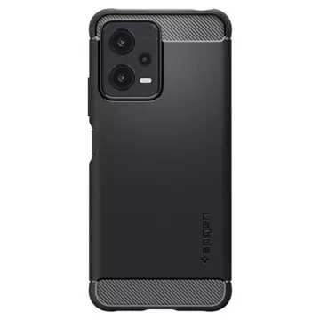 Etui Spigen Rugged Armor für Xiaomi Redmi Note 12 5G / Poco X5 5G mattschwarz