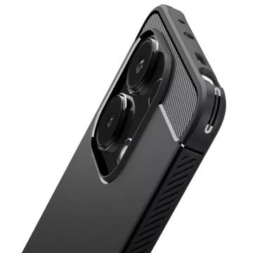 Etui Spigen Rugged Armor für Xiaomi Redmi Note 13 4G / LTE Mattschwarz