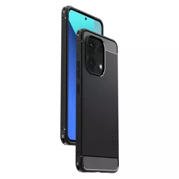 Etui Spigen Rugged Armor für Xiaomi Redmi Note 13 4G / LTE Mattschwarz