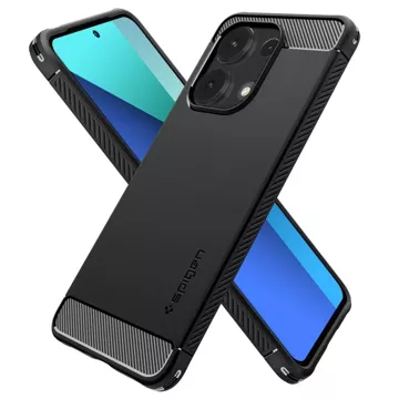 Etui Spigen Rugged Armor für Xiaomi Redmi Note 13 4G / LTE Mattschwarz