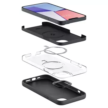 Etui Spigen Silicone Fit Mag MagSafe für Apple iPhone 14 Plus Schwarz