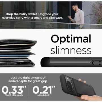 Etui Spigen Slim Armor CS für Google Pixel 9 / 9 Pro Schwarz