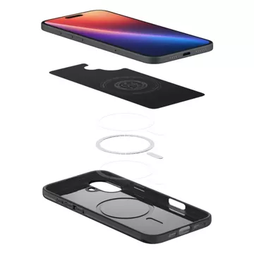 Etui Spigen Thin Fit Mag MagSafe für Apple iPhone 16 Plus Schwarz