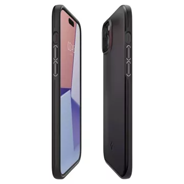 Etui Spigen Thin Fit für Apple iPhone 15 Plus Schwarz