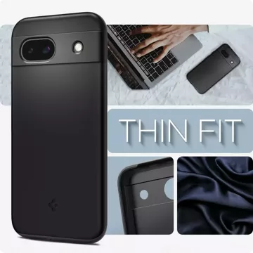 Etui Spigen Thin Fit für Google Pixel 8A Schwarz