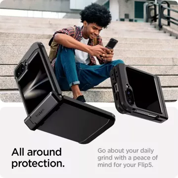 Etui Spigen Tough Armor Pro für Samsung Galaxy Z Flip 6 Schwarz