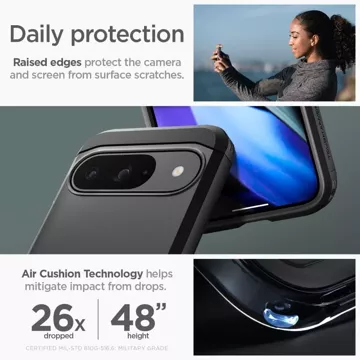 Etui Spigen Tough Armor für Google Pixel 9/9 pro Schwarz