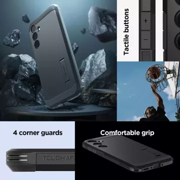 Etui Spigen Tough Armor für Samsung Galaxy A35 5G Schwarz