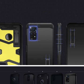 Etui Spigen Tough Armor für Xiaomi Redmi Note 11 Pro / 11 Pro 5G Schwarz