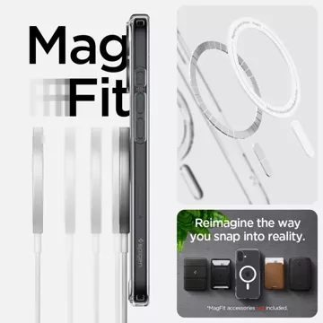 Etui Spigen Ultra Hybrid Mag MagSafe für Apple iPhone 16 Plus Weiß