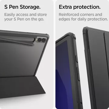 Etui Spigen Ultra Hybrid „Pro“ für Samsung Galaxy Tab S9 Plus 12.4 X810 / X816B Schwarz