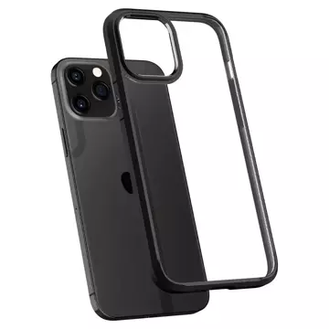 Etui Spigen Ultra Hybrid für Apple iPhone 12/ 12 Pro 6.1 Mattschwarz