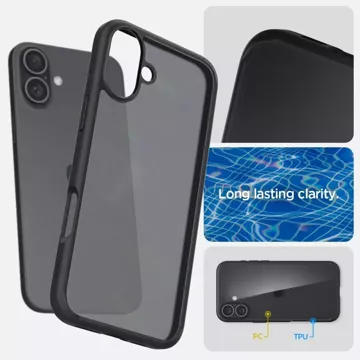 Etui Spigen Ultra Hybrid für Apple iPhone 16 Frost Black