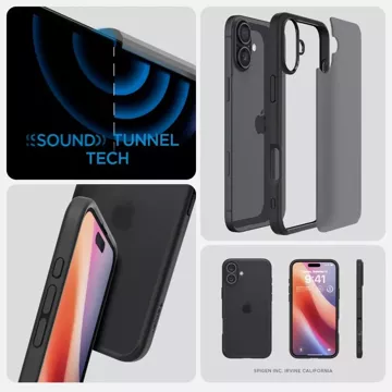 Etui Spigen Ultra Hybrid für Apple iPhone 16 Frost Black