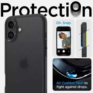 Etui Spigen Ultra Hybrid für Apple iPhone 16 Frost Black