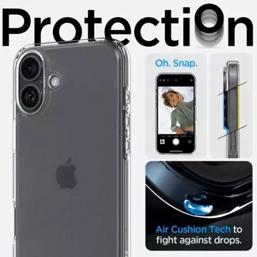 Etui Spigen Ultra Hybrid für Apple iPhone 16 Frost Clear