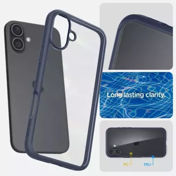 Etui Spigen Ultra Hybrid für Apple iPhone 16 Marineblau