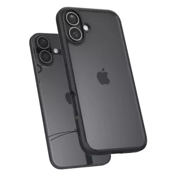 Etui Spigen Ultra Hybrid für Apple iPhone 16 Mattschwarz