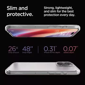 Etui Spigen Ultra Hybrid für Apple iPhone 16 Pro Frost Clear