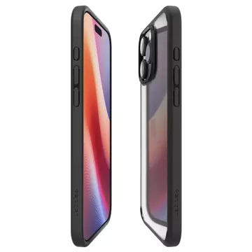 Etui Spigen Ultra Hybrid für Apple iPhone 16 Pro Mattschwarz