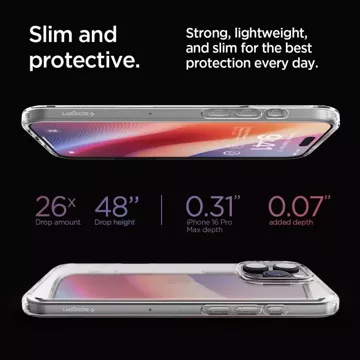 Etui Spigen Ultra Hybrid für Apple iPhone 16 Pro Max Crystal Clear