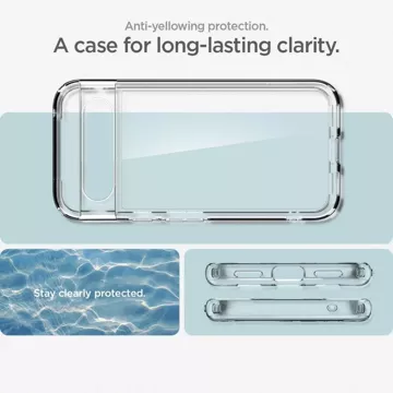 Etui Spigen Ultra Hybrid für Google Pixel 8A Crystal Clear