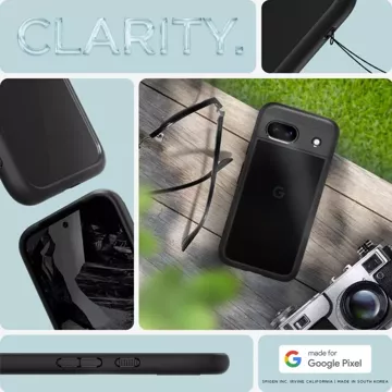 Etui Spigen Ultra Hybrid für Google Pixel 8A Mattschwarz